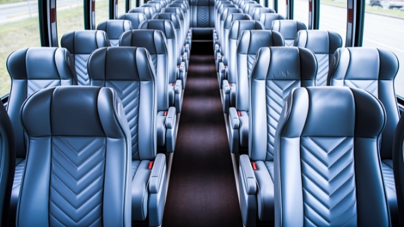 56 passenger charter bus interior little rock