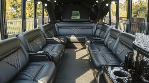 party bus rental interior little rock