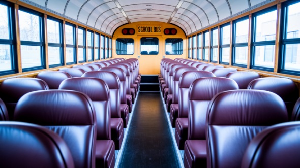 school bus rental interior little rock