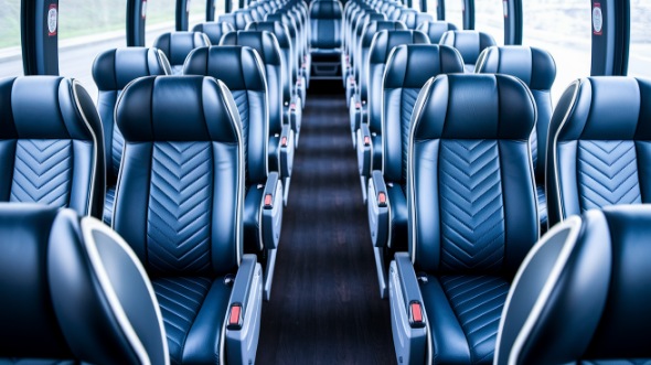 shreveport 54 passenger charter bus inside