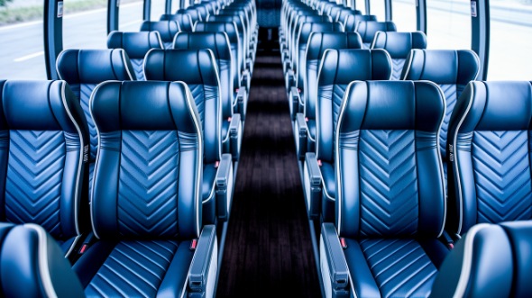 shreveport 55 passenger charter bus inside